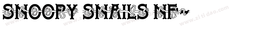 Snoopy Snails NF字体转换